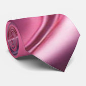Roze chroom paarse vloeiende golven stropdas (Opgerold)