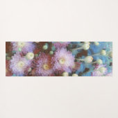 Roze chrysant bloemen in de herfst yogamat (Achterkant (horizontaal))