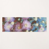 Roze chrysant bloemen in de herfst yogamat (Voorkant (horizontaal))