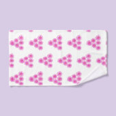 Roze Chrysantemums Mums Patronen van 6 doekset Bad Handdoek (Handdoek)