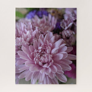Roze Chrysanthemum Bloem Foto Legpuzzel
