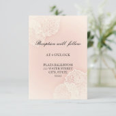 Roze Chrysanthemum Bloem Ontvangstkaart Kaart (Staand voorkant)