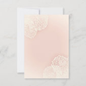 Roze Chrysanthemum Bloem Ontvangstkaart Kaart (Achterkant)