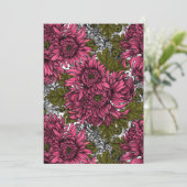 Roze chrysanthemum bloemen (Staand voorkant)