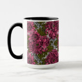 Roze chrysanthemum bloemen mok (Links)