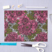 Roze chrysanthemum bloemen tissuepapier (Craft)