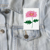 Roze Chrysanthemum Bloemengeschenk Button (Insitu)