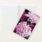 Roze Chrysanthemum Blooms Floral Notitieboek (Binnen)
