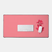 Roze Chrysanthemum Bureaumat (Keyboard & Muis)