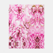 Roze Chrysanthemum Flower Fleece Deken (Voorkant)