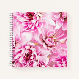Roze Chrysanthemum Flower Notitieboek