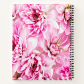 Roze Chrysanthemum Flower Notitieboek (Achterkant)