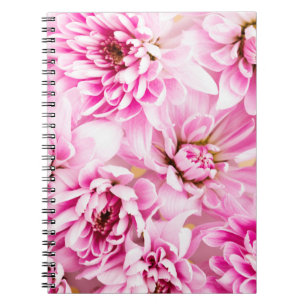 Roze Chrysanthemum Flower Notitieboek