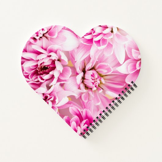 Roze Chrysanthemum Flower Notitieboek (Achterkant)