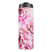 Roze Chrysanthemum Flower Thermosbeker (Voorkant)