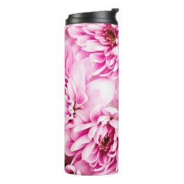 Roze Chrysanthemum Flower Thermosbeker