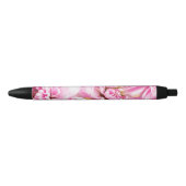 Roze Chrysanthemum Flower Zwarte Inkt Pen (Voorkant)