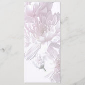 Roze Chrysanthemum Heart Menu (Achterkant)