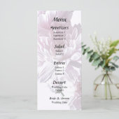 Roze Chrysanthemum Heart Menu (Staand voorkant)