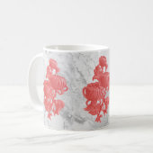 Roze Chrysanthemum Koffiemok (Voorkant links)