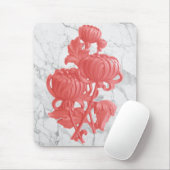 Roze Chrysanthemum Muismat (Met muis)