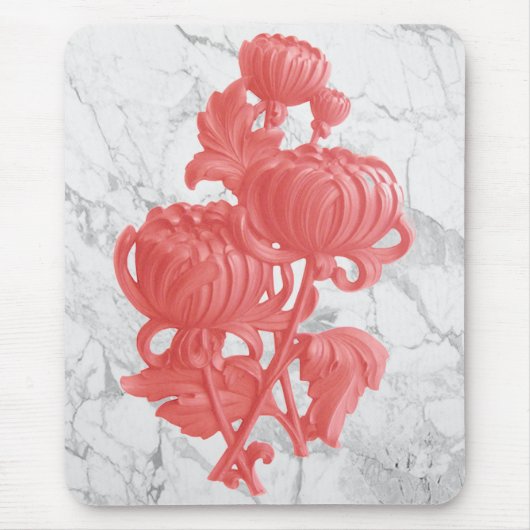 Roze Chrysanthemum Muismat (Voorkant)