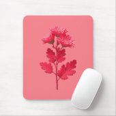 Roze Chrysanthemum Muismat (Met muis)