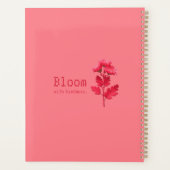 Roze Chrysanthemum Planner (Achterkant)