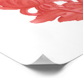 Roze Chrysanthemum Poster (Hoek)