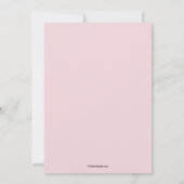 Roze Chrysanthemum Uitnodiging (Achterkant)