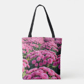 Roze Chrysanthemums Boodschappentas Tote Bag (Achterkant)