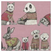  roze chums stof (Close Up)