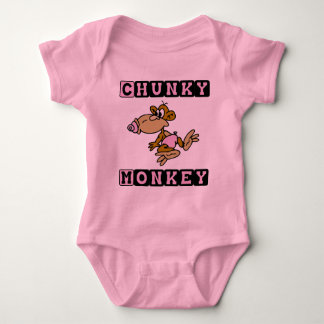 Roze Chunky Monkey Cute Baby One Piece Romper
