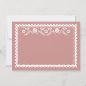 Roze Cielito Lindo Baby Shower Hartelijk Dank Bedankkaart (Achterkant)