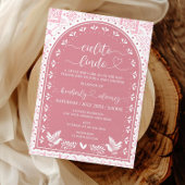 Roze Cielito Lindo Baby shower Invitation Kaart