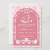 Roze Cielito Lindo Baby shower Uitnodiging (Voorkant)