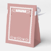 Roze Cielito Lindo Mexicaans Baby shower Bedankdoosjes (Achterkant)