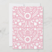 Roze Cielito Lindo Talavera Patroon Presentatie Kaart (Achterkant)