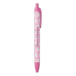 Roze cinematografische moderne crèmeblauw Bunny Ra Zwarte Inkt Pen
