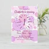 Roze Circles Birthday Girl Kaart (Staand voorkant)