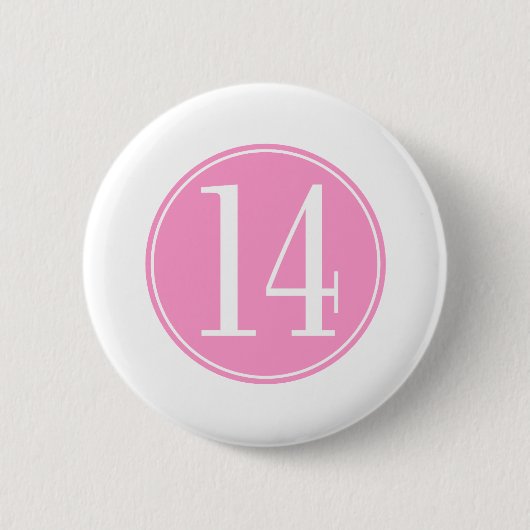 Roze cirkel #14 ronde button 5,7 cm (Voorkant)