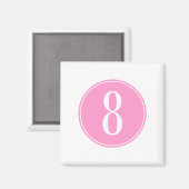 Roze cirkel #8 magneet (Voorkant / Achterkant)