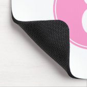 Roze cirkel #8 muismat (Hoek)