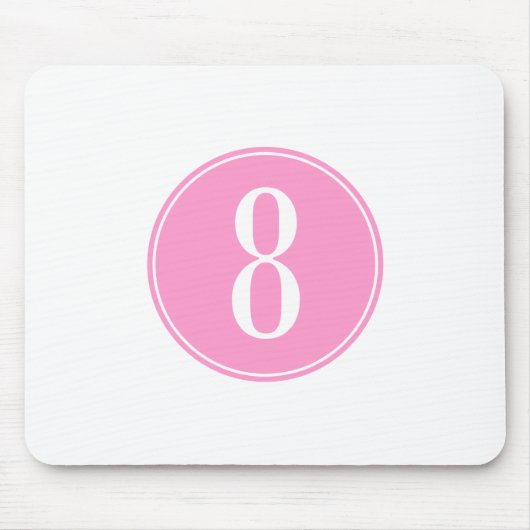 Roze cirkel #8 muismat (Voorkant)