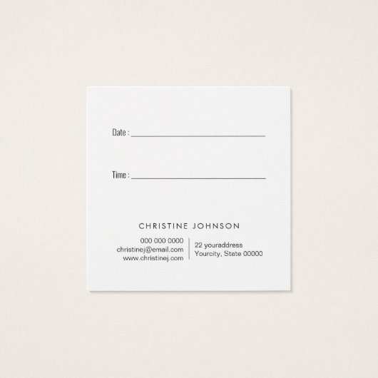 roze cirkel design-afspeelkaart vierkante visitekaartjes (Achterkant)