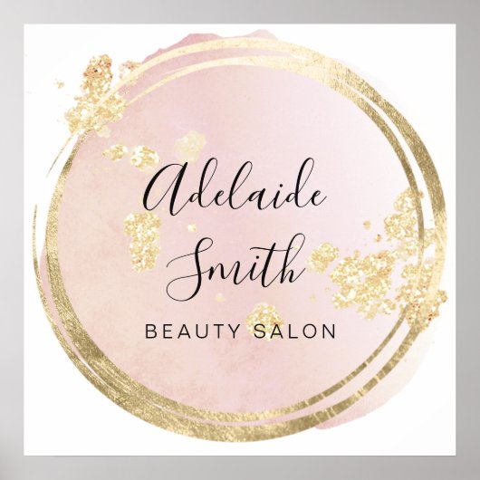 roze cirkel ontwerp poster (Voorkant)