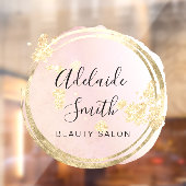 roze cirkel ontwerp raamsticker (Vel 2)