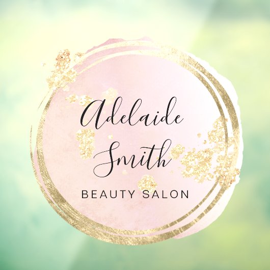 roze cirkel ontwerp raamsticker (Vel 3)