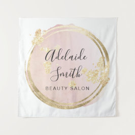 roze cirkel ontwerp wandkleed