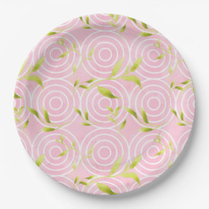 Roze Cirkel Papieren Bordje